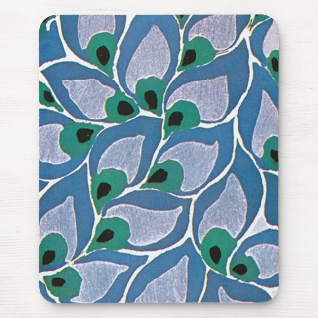 Tapis De Souris Peacock Art déco de Seguy (Devant)