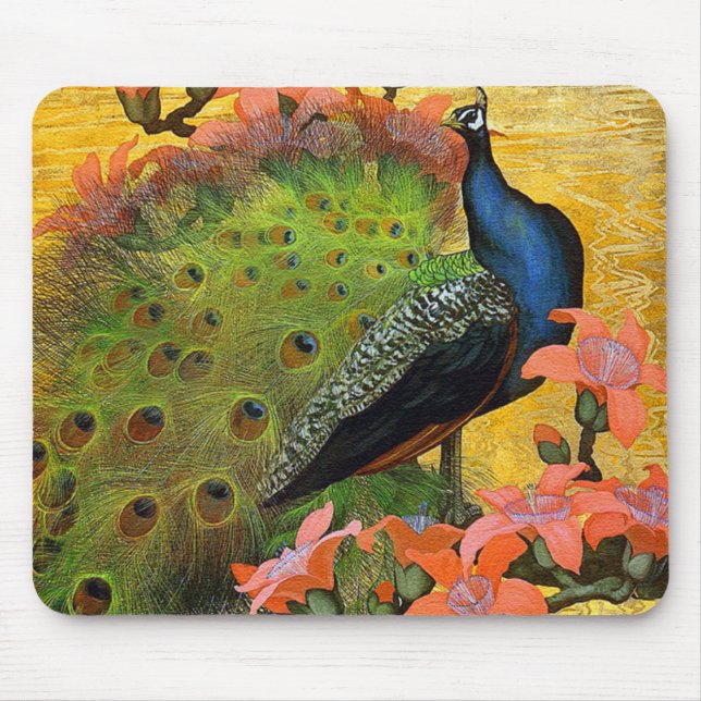 Tapis De Souris Peacock bleu (Devant)