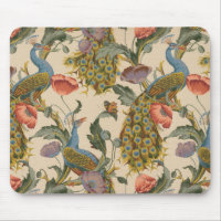 Peacock Motif vintage Art coloré