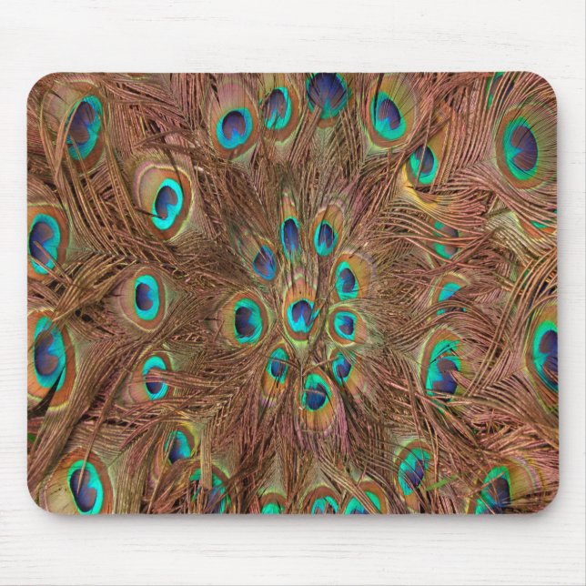 Tapis De Souris Peacock pattern Background (Devant)