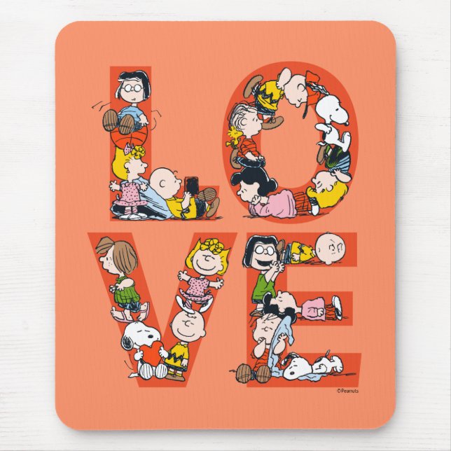 Tapis De Souris Peanuts - LOVE (Devant)