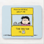 Tapis De Souris Peanuts | Lucy & the Doctor Is In<br><div class="desc">Lucy is the crabby, bossy and opinionated girl who bullies most other characters in the comic strip, particularly Linus et Charlie Brown. Check out this cute Peanuts design featuring Lucy and her advice.</div>