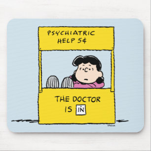 Tapis De Souris Peanuts   Lucy & the Doctor Is In