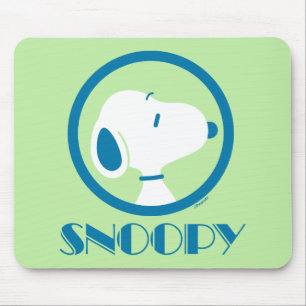 Tapis De Souris Peanuts   Snoopy Blue Deco Dreams
