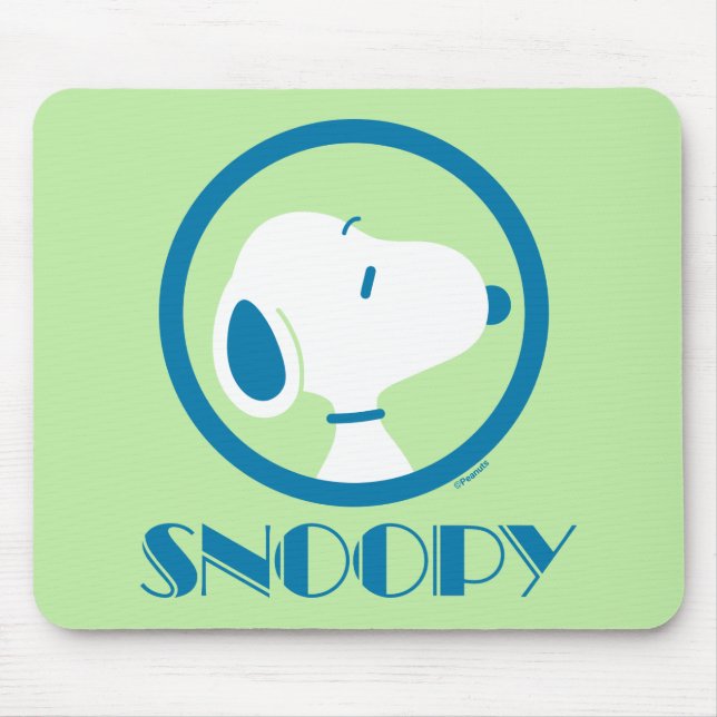Tapis De Souris Peanuts | Snoopy Blue Deco Dreams (Devant)