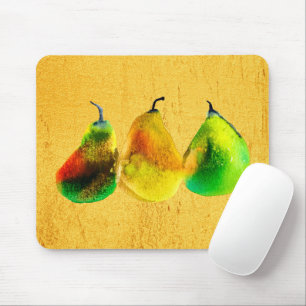 Tapis De Souris Pear aquarelle verte pavé de souris