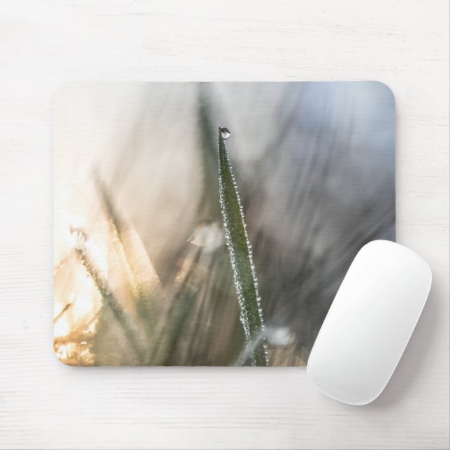 Tapis De Souris Pearls of Dew on Grass (Avec souris)