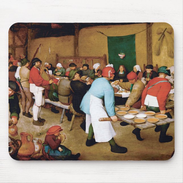 Tapis De Souris Peasant Wedding, Pieter Bruegel (Devant)