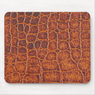 Tapis De Souris Peau Brown Mousepads de crocodile