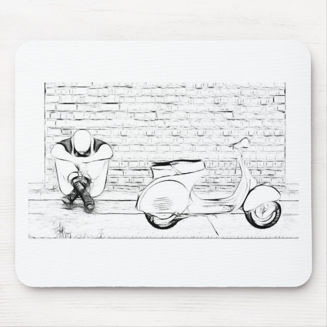 Tapis De Souris Peau de scooter (Devant)