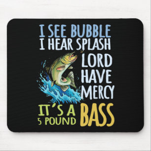 Tapis De Souris Pêche à la ligne Byss Sport Black Byss Poisson
