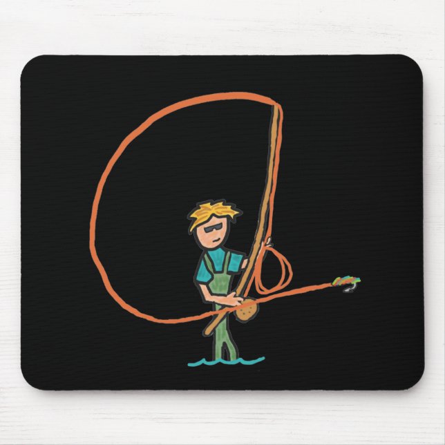 Tapis De Souris Pêche à la mouche (Devant)