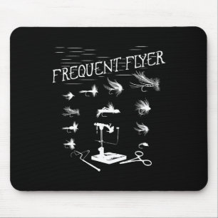 Tapis De Souris Pêche à la mouche Tying Fun Pêcheur Pères de Noël