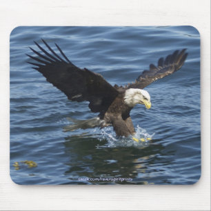 Tapis De Souris Pêche Aigle Balle Faune Mousepad
