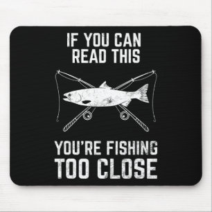 Tapis De Souris Pêche amusante Pêche trop proche Fête des pères