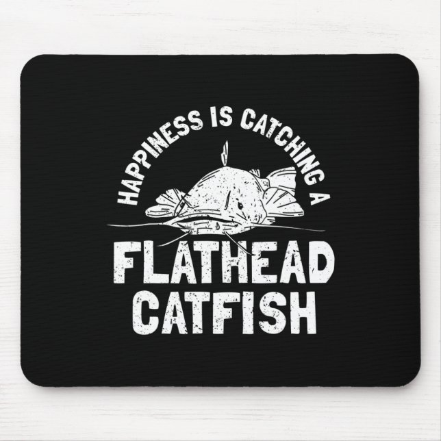 Tapis De Souris Pêche au poisson-chat à tête plate - Poisson-chat (Devant)