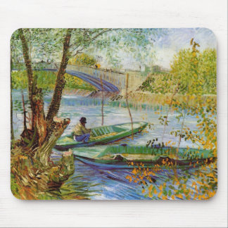 Tapis De Souris Pêche au printemps, Vincent van Gogh (F354)