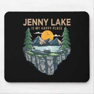 Tapis De Souris Pêche Bateau Camping - Mon Endroit Heureux Jenny L
