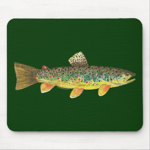 Tapis De Souris Pêche Brown à la truite