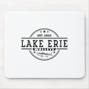 Tapis De Souris Pêche de doré inspirée vintage du lac Érié