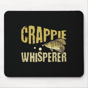 Tapis De Souris Pêche drôle vintage Crappie Whisperer 