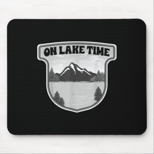 Tapis De Souris Pêche en bateau sur le lac