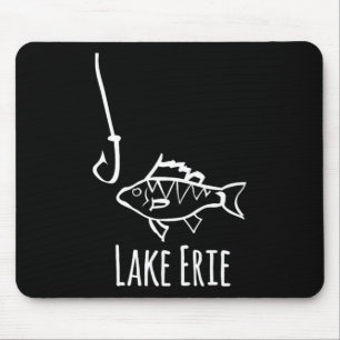 Tapis De Souris Pêche en Pennsylvanie lac Érié Perche Fish Hook Tr