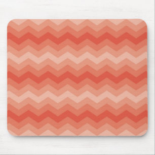 Tapis De Souris Pêche orange Chevron