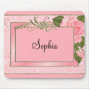 Tapis De Souris Pêcher les Roses