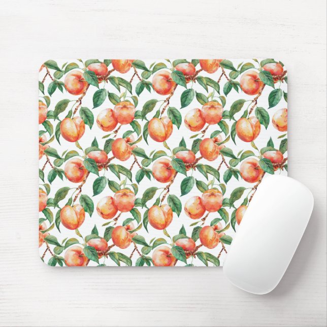 Tapis De Souris Pêches Fruit   (Avec souris)