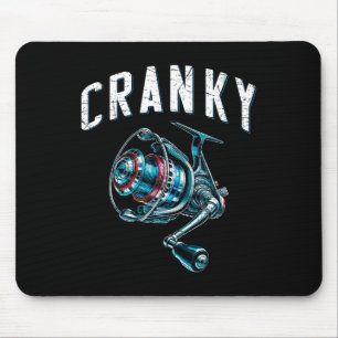 Tapis De Souris Pêcheur drôle cranky drôle pêche cranky F