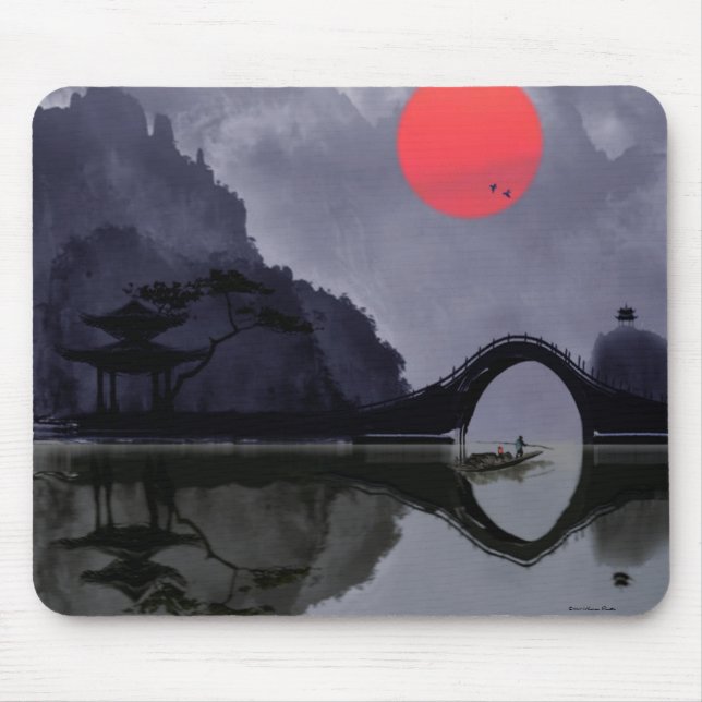 Tapis De Souris Pêcheur Mousepad (Devant)