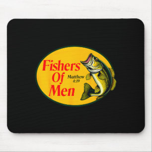 Tapis De Souris Pêcheurs d'hommes Matthieu 4_19 Bible de pêche chr