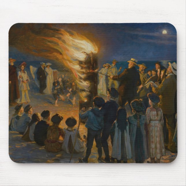 Tapis De Souris Peder Severin Kroyer - Bonfire de la veille du mil (Devant)