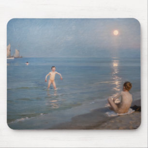 Tapis De Souris Peder Severin Kroyer - Garçons Se baigner à Skagen