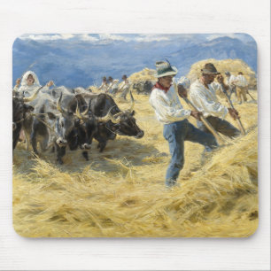 Tapis De Souris Peder Severin Kroyer - Threshing dans les Abruzzes