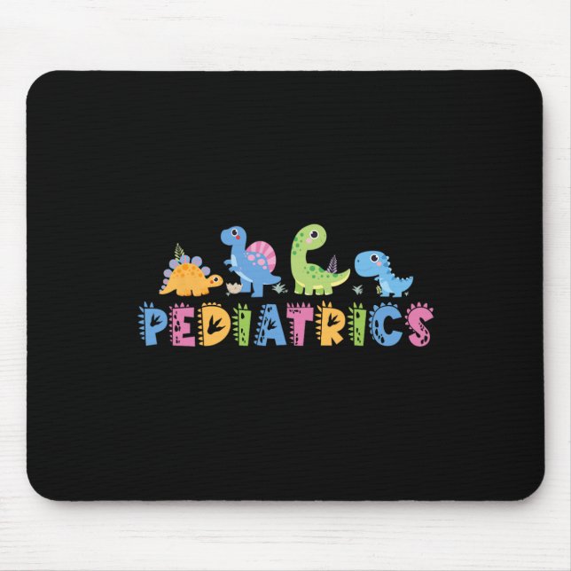 Tapis De Souris Pediatrics Pediatric Squad Nurse Dinosaur Cute Ped (Devant)