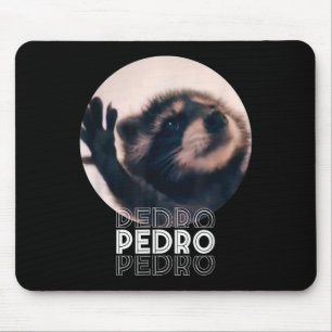 Tapis De Souris Pedro Racoon Danse Populaire Mème Internet Mapache