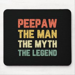 Tapis De Souris Pee-paw l'homme le mythe la légende Bunnyaw Vintag