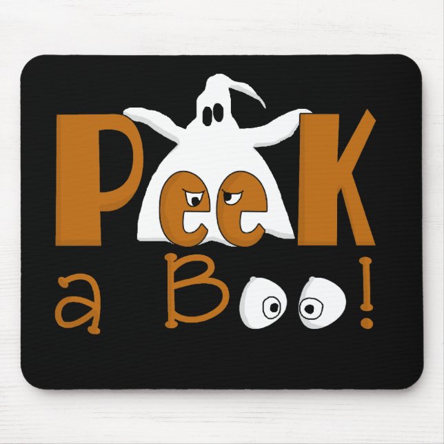 Tapis De Souris Peek A Boo Halloween T-shirts et cadeaux (Devant)