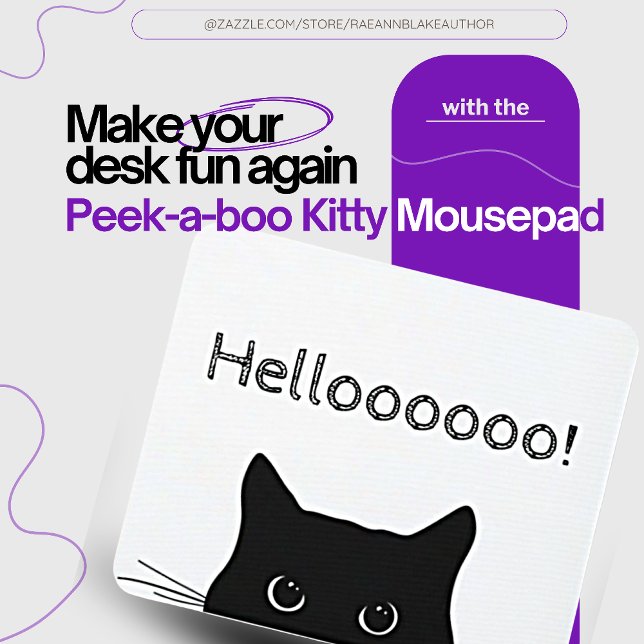 Tapis De Souris Peek-a-Boo Kitty Mousepad (Créateur téléchargé)