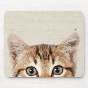 Tapis De Souris Peeking Kitty