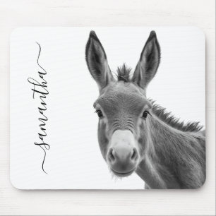 Tapis De Souris Peeking Sneaky Donkey Cute personnalisée