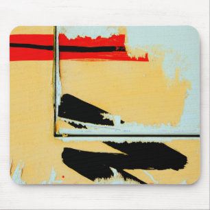 Tapis De Souris Peeling Papier Peint Art - Noir Rouge Jaune Vert