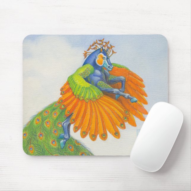 Tapis De Souris Pégase à plumage (Avec souris)