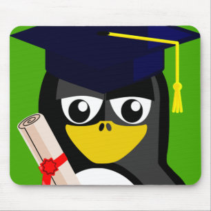 TAPIS DE SOURIS PÉGUIN DE DIPLÔME
