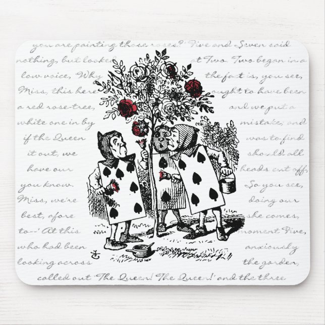 Tapis De Souris Peignant les roses rouges (Devant)