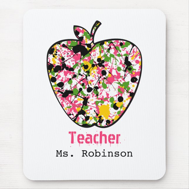 Tapis De Souris Peignez le professeur Mousepad d'Apple (Devant)