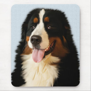 Tapis de souris peint Chien de montagne bernois Pu