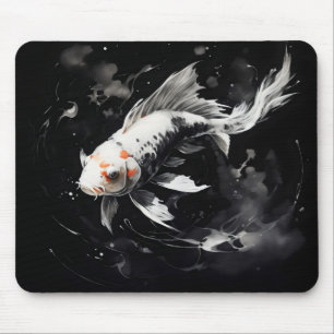 Tapis De Souris Peinture à l'encre de poisson Koï